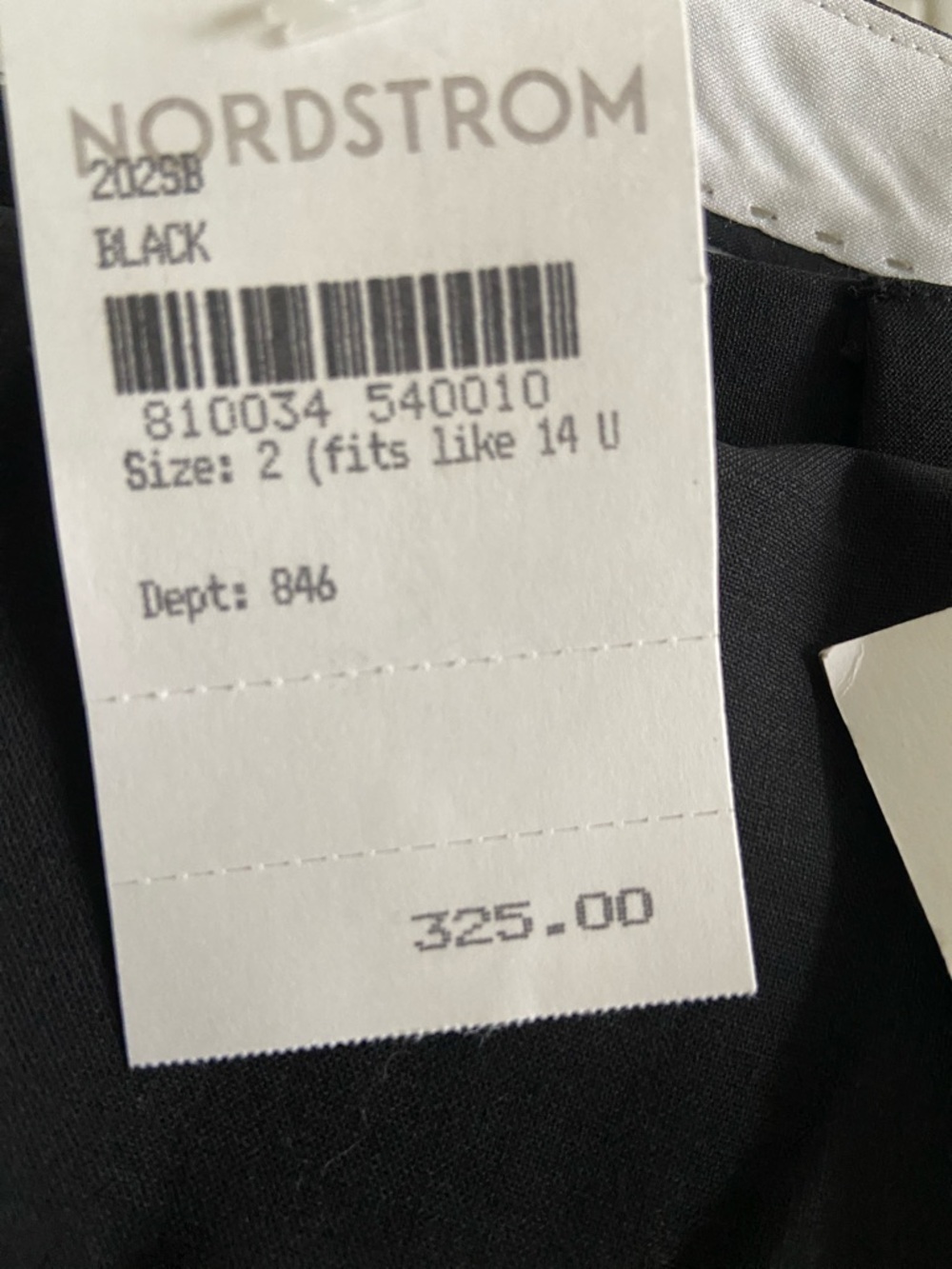 NWT Pari Passu Greer Classic Virgin Wool Black Women's Pants Size 2B (14) - Picture 5 of 10